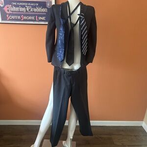 NORDSTROM youth midnight blue wool blend suit